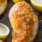 One Pan Honey Garlic Lemon Chicken is such a juicy and flavor meal. Perfectly sticky, aromatic and refreshing, this meal is always a hit.