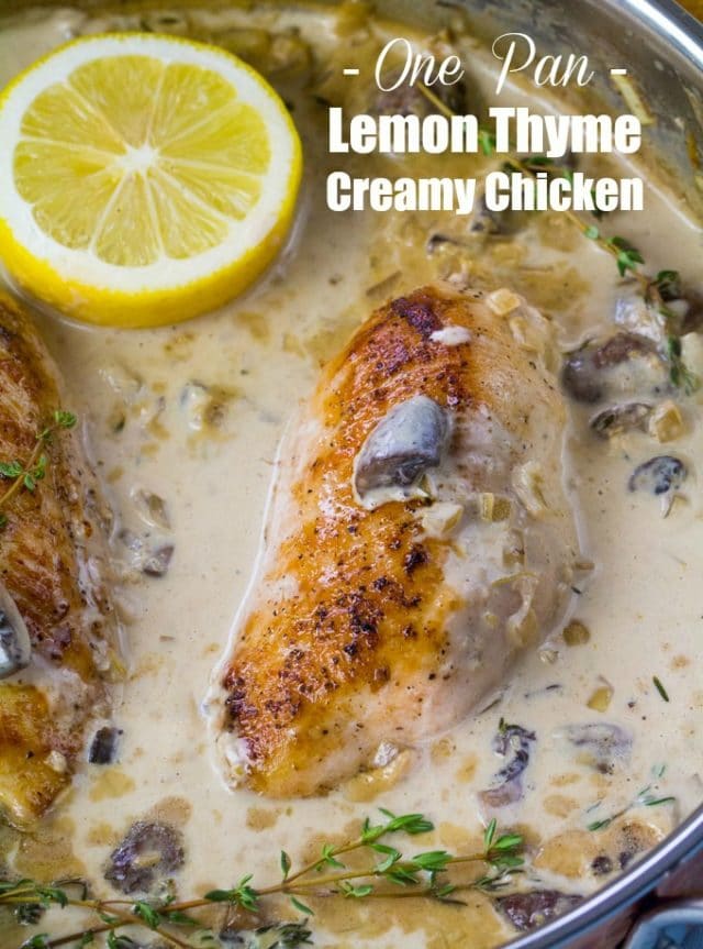 Lemon Thyme Chicken One Pan 30 minutes meals