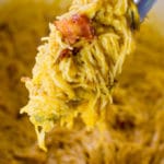 Pumpkin Pasta with bacon is creamy and delicious, easily made in one pot in 30 minutes or less.