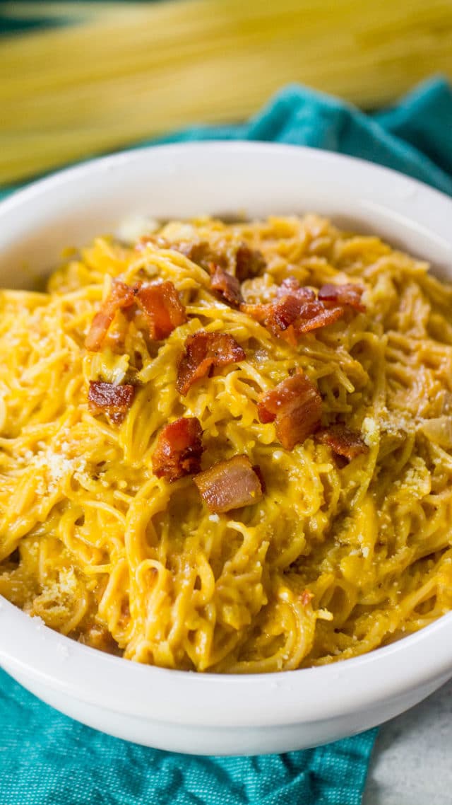 ONE POT BACON PUMPKIN PASTA 30 minutes meals