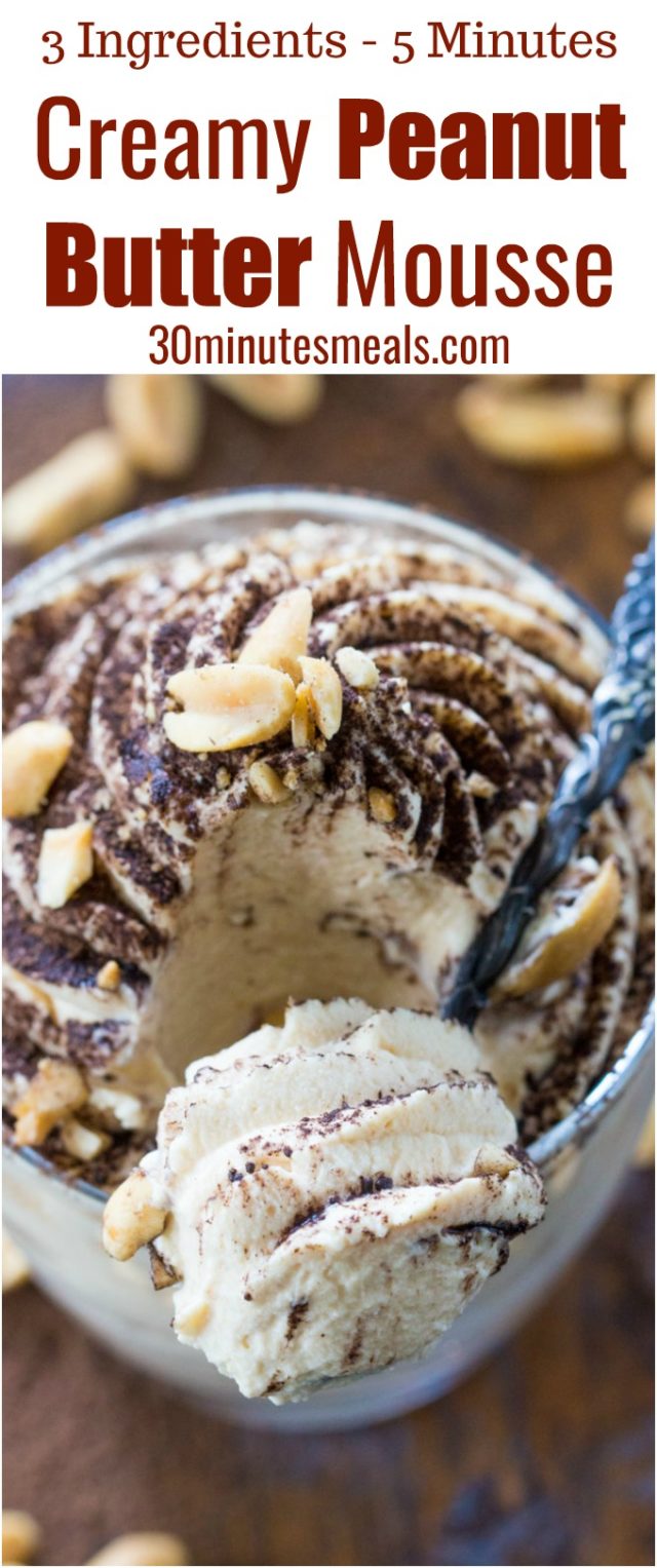 EASY PEANUT BUTTER MOUSSE 30 minutes meals
