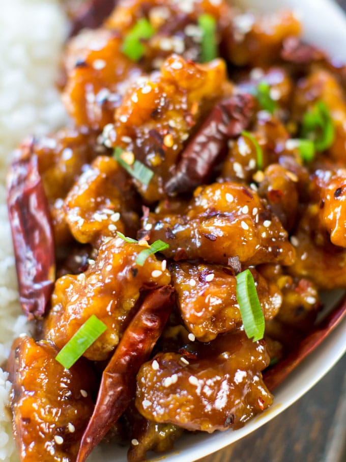 crispy Chinese Sweet and Spicy Chicken