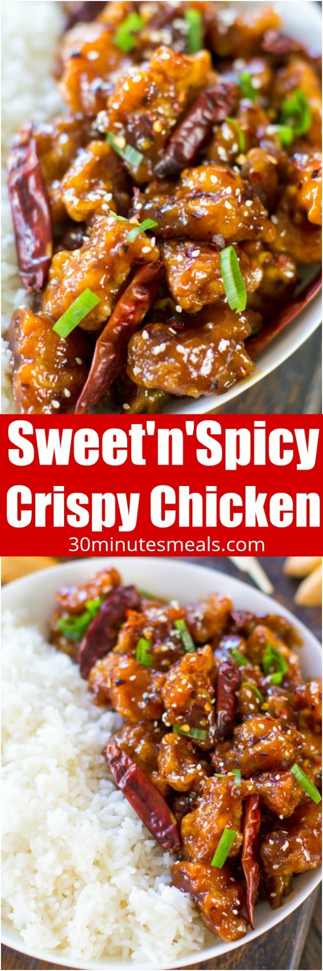 Sweet and Spicy Chicken Recipe: Easy & Quick [VIDEO] - 30 minutes meals
