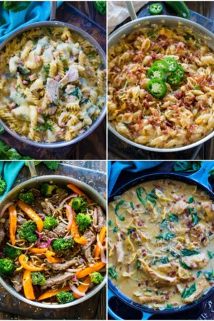 30 Minute Pasta Recipes are the perfect weeknight dinners, easily made in just one pan. These dishes are tasty, full of flavor and hassle free.