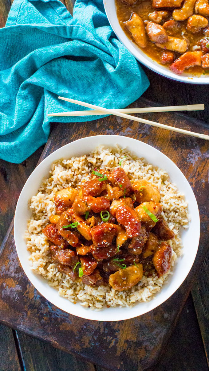 Sweet And Sour Pork With Rice