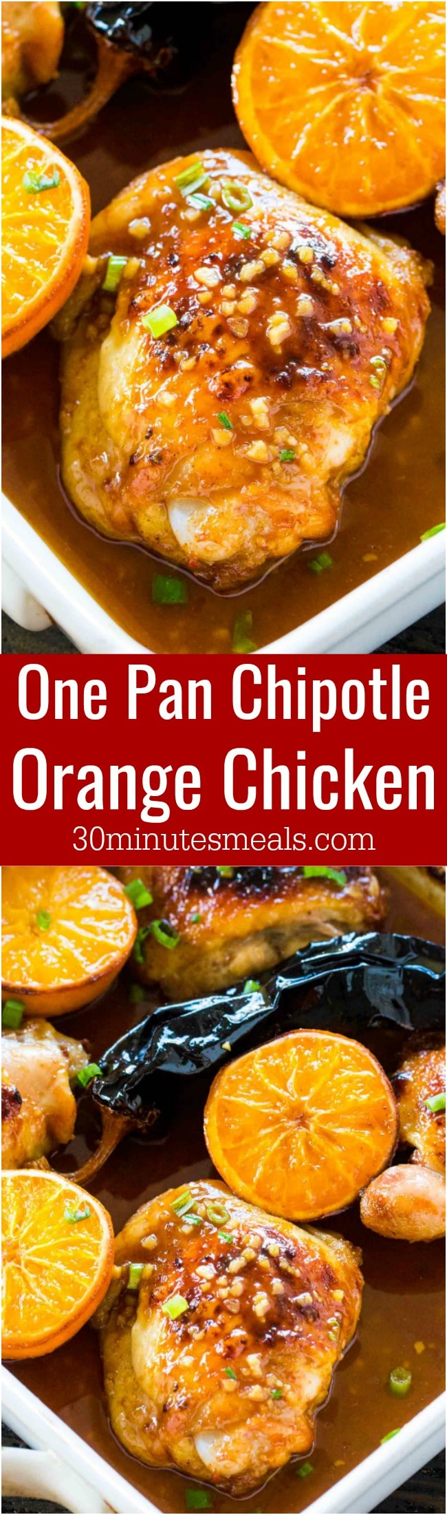 Chipotle Orange Chicken is sweet, spicy, crispy on the outside and tender on the inside. Easily made in one pan in just 30 minutes.