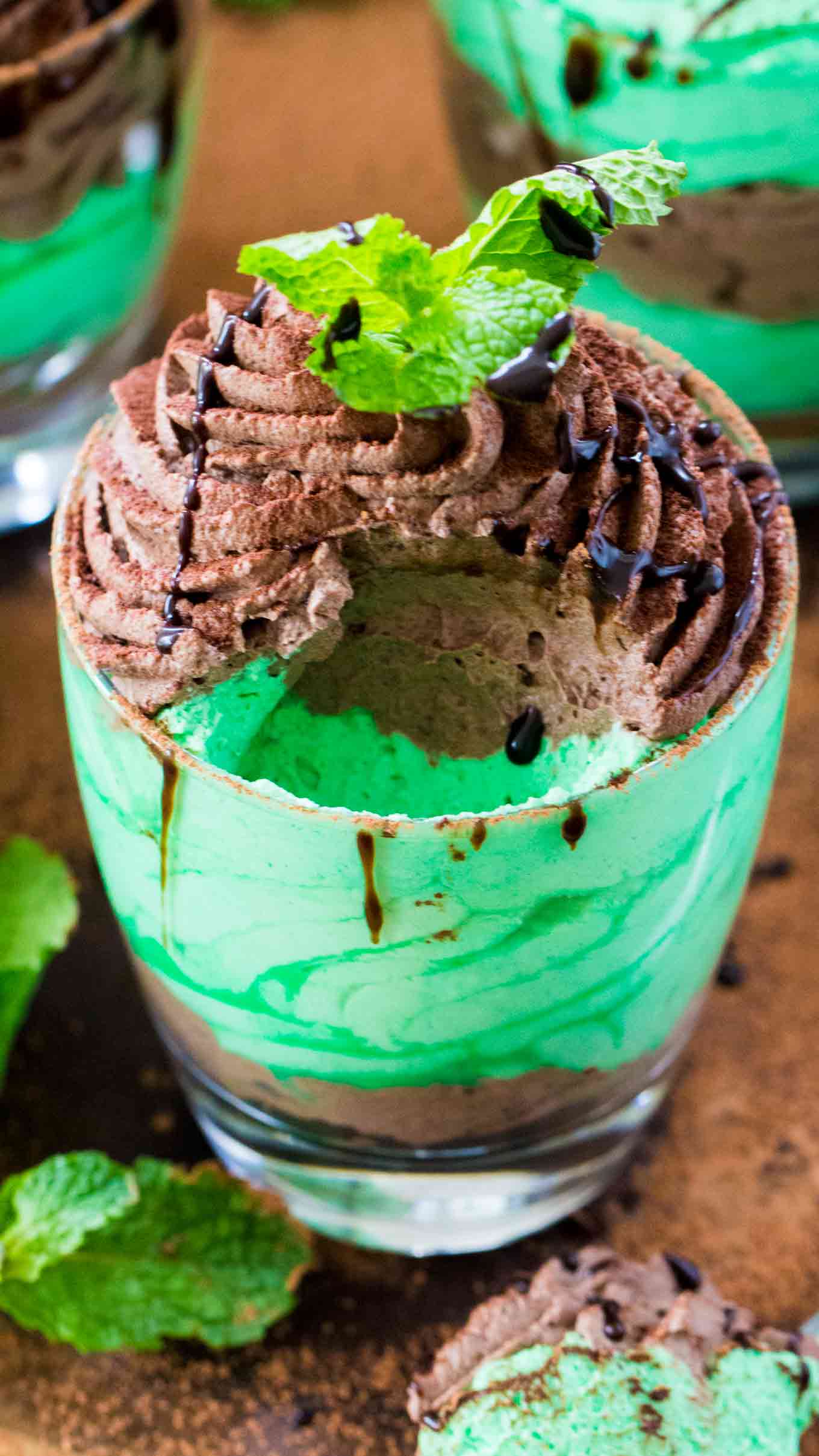 Easy Chocolate Mint Mousse made with just a few ingredients is a flavorful and creamy take on the classic, more labor intensive mousse. 