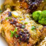 Easy Salsa Verde Chicken is such an easy and juicy way to prepare chicken in just 30 minutes with just 5 ingredients in one pan.