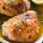 Lemon Thyme Chicken made with just a few ingredients, with a sweet and savory flavor, ready in just 30 minutes in one pan!