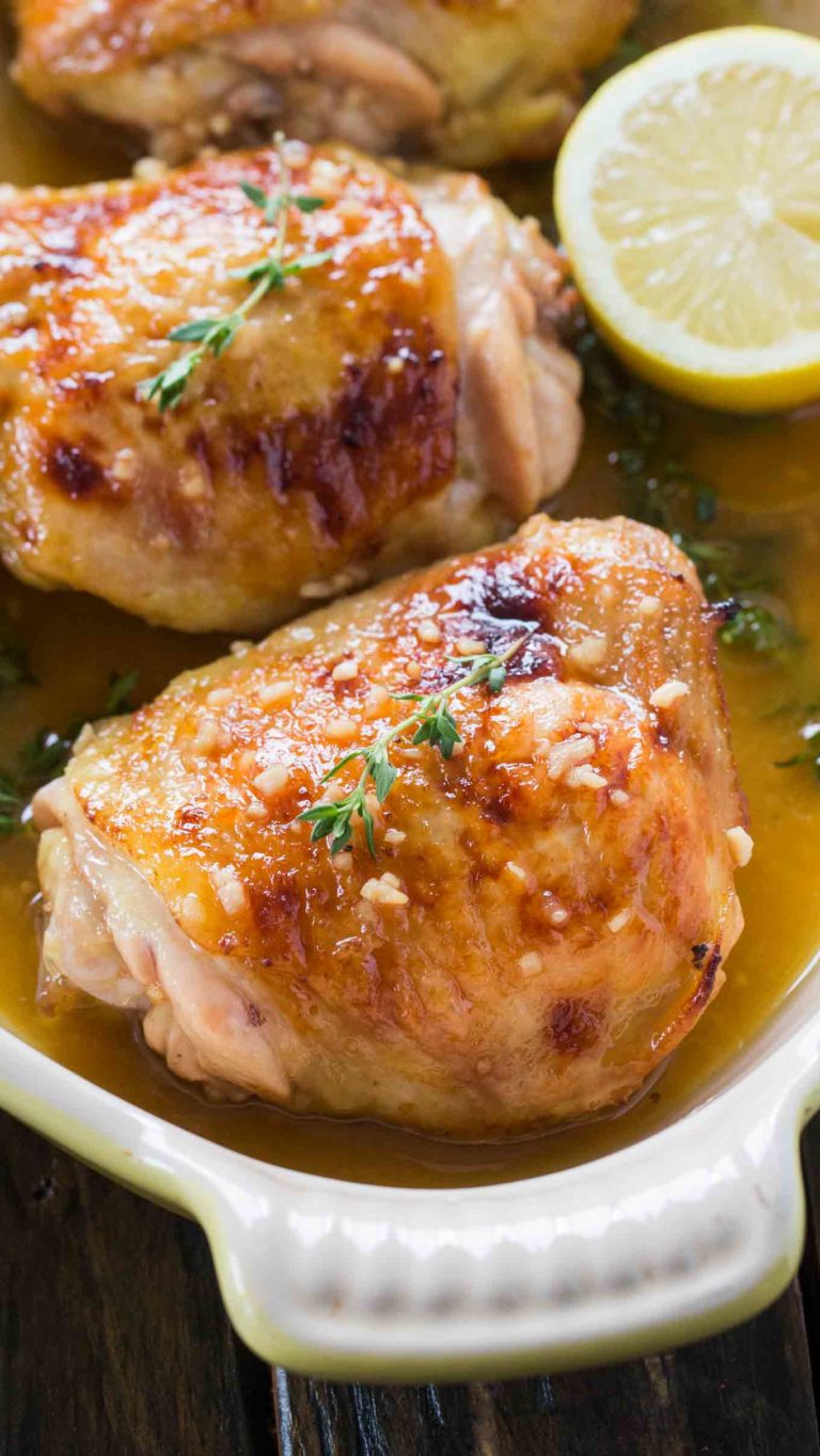 Baked Lemon Thyme Chicken Recipe - 30 minutes meals