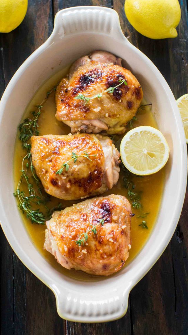 Baked Lemon Thyme Chicken Recipe - 30 minutes meals