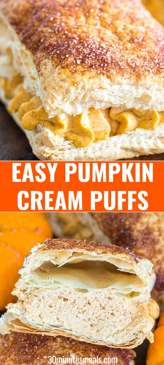 Easy Pumpkin Cream Puffs