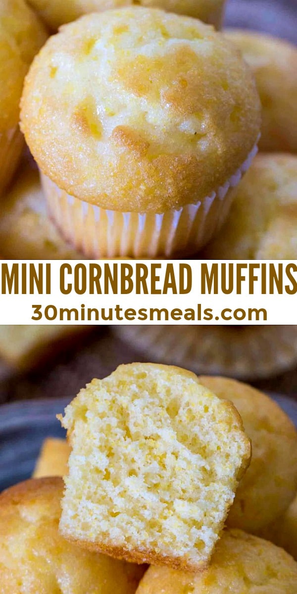 Easy Mini Cornbread Muffins pin