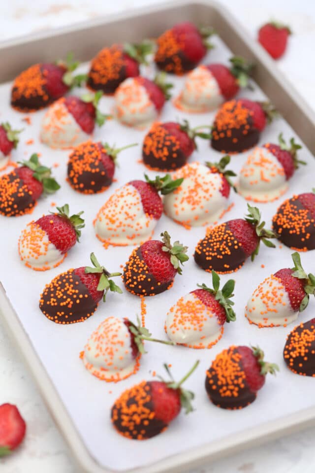 Halloween Chocolate-Covered Strawberries Recipe, Food Network Kitchen