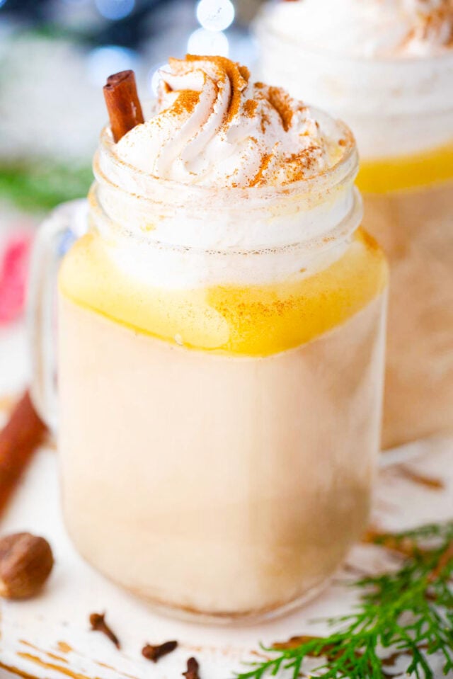 Warm spiced buttered rum.