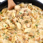 Cajun Chicken Alfredo Pasta is an easy one-pot dish, that is super creamy, cheesy and ready in 30 minutes. #onepan #pasta #alfredosauce #chickenrecipes #30minutemeals