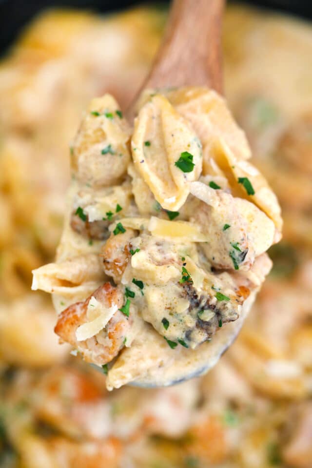 Cajun Chicken Alfredo Pasta is an easy one-pot dish, that is super creamy, cheesy and ready in 30 minutes. #onepan #pasta #alfredosauce #chickenrecipes #30minutemeals