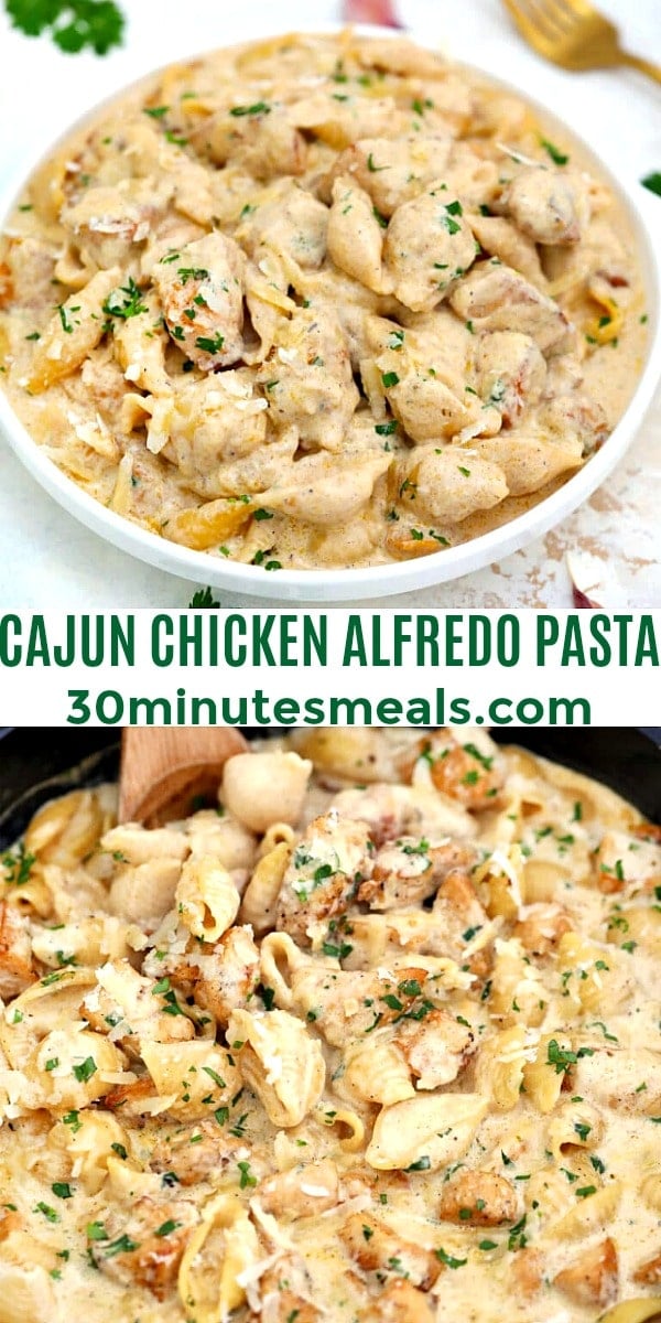 Cajun Chicken Alfredo Pasta pin