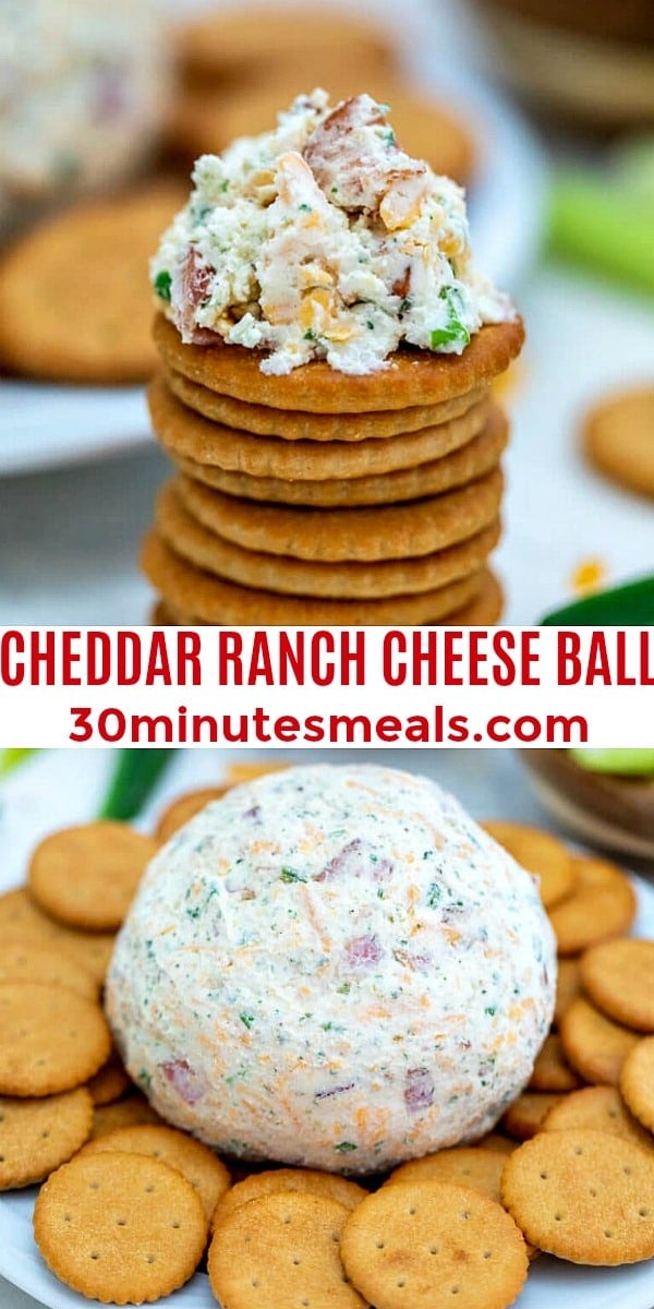 Cheddar Ranch Cheese Ball pin