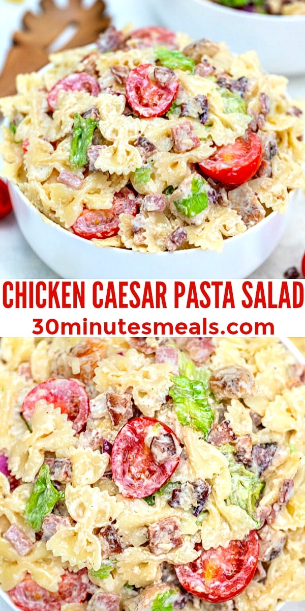 Photo of Chicken Caesar Pasta Salad
