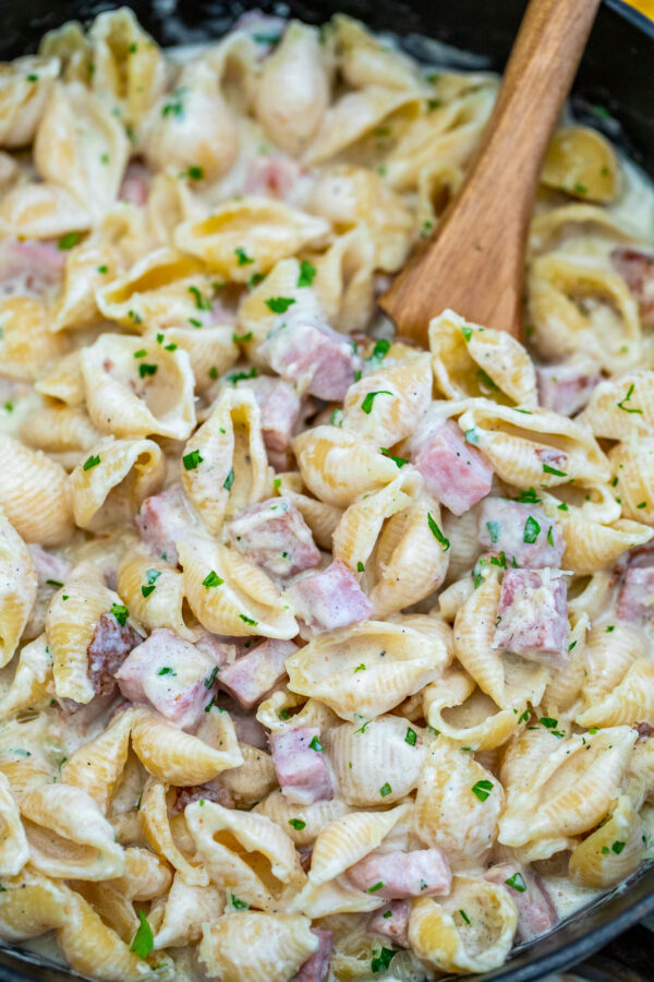 Creamy Ham Pasta Casserole