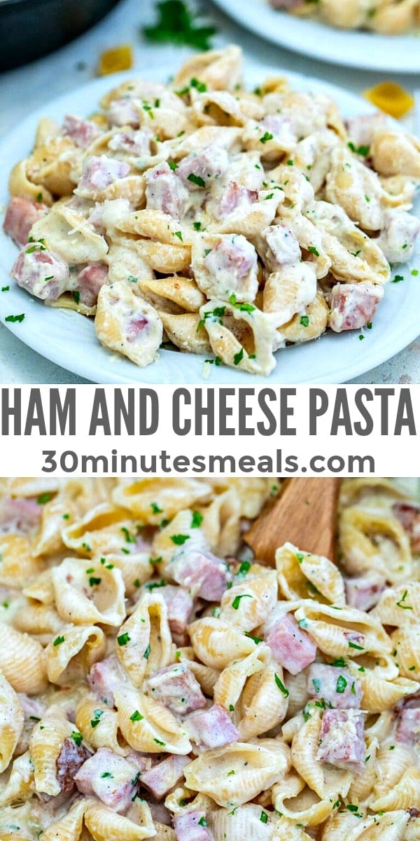 Ham and Cheese Pasta pin