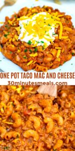 One Pan Taco Mac and Cheese [Video] - 30 minutes meals