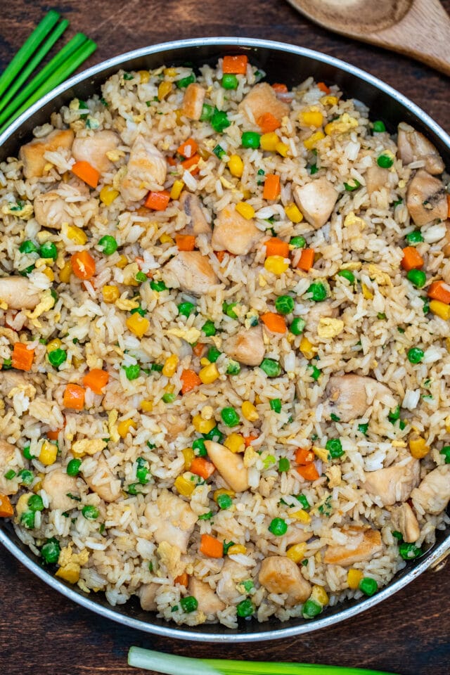 Better Than Takeout Chicken Fried Rice - The Cookin Chicks