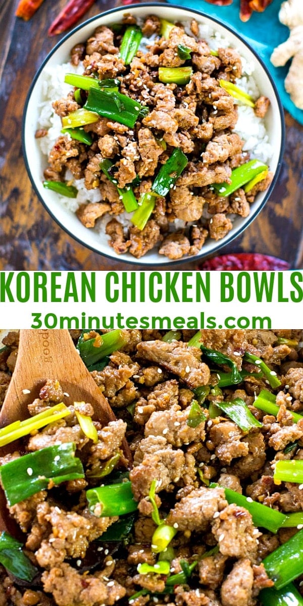 Photo of Korean Chicken Bowls pin