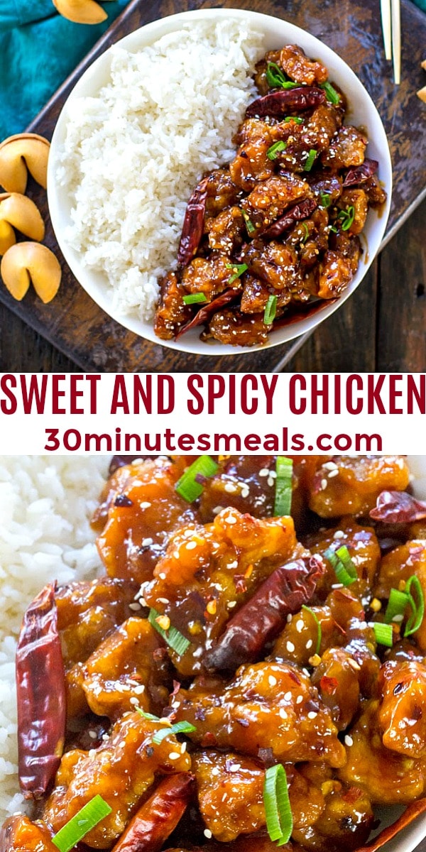 Sweet and Spicy Chicken Recipe: Easy & Quick [VIDEO] - 30 minutes meals