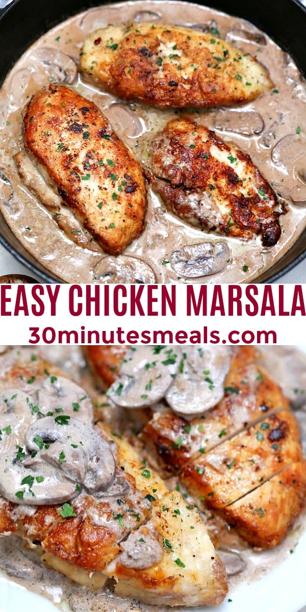 Photo of Easy Chicken Marsala pin