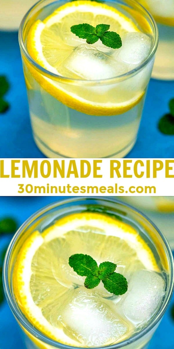 Photo of Lemonade Recipe pin