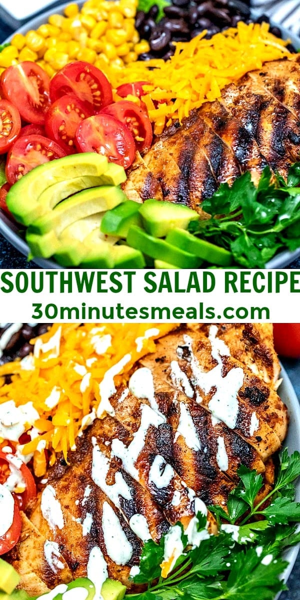 Photo of Southwest Salad Recipe pin