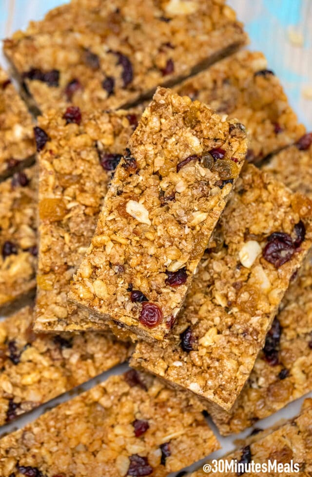 No Bake Granola Bars Recipe 30 Minutes Meals