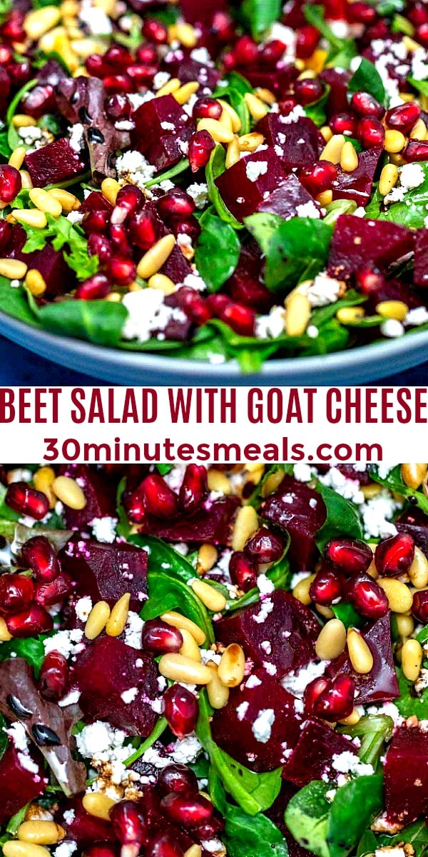 Easy Beet Salad with Goat Cheese pin