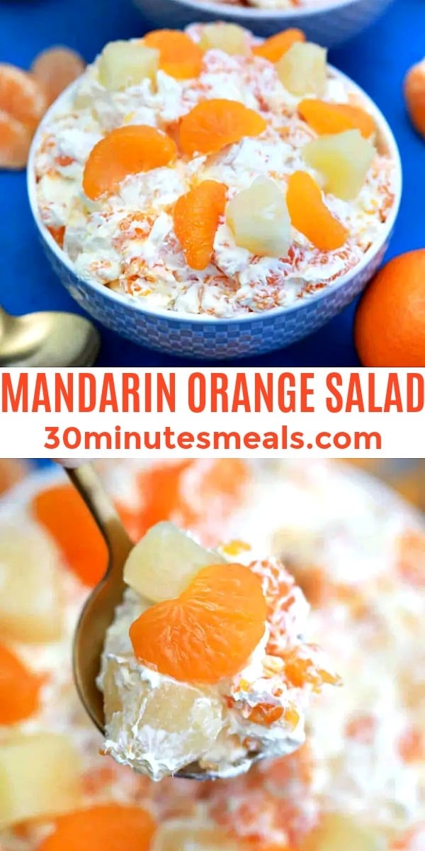 easy mandarin orange salad pin