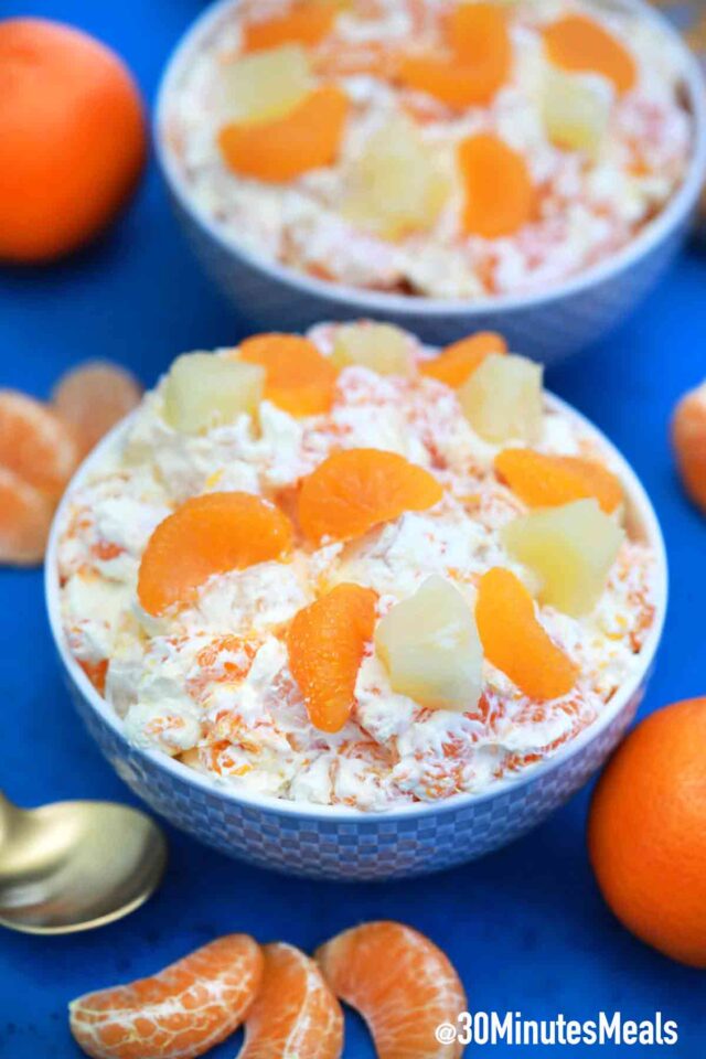 creamy mandarin orange salad