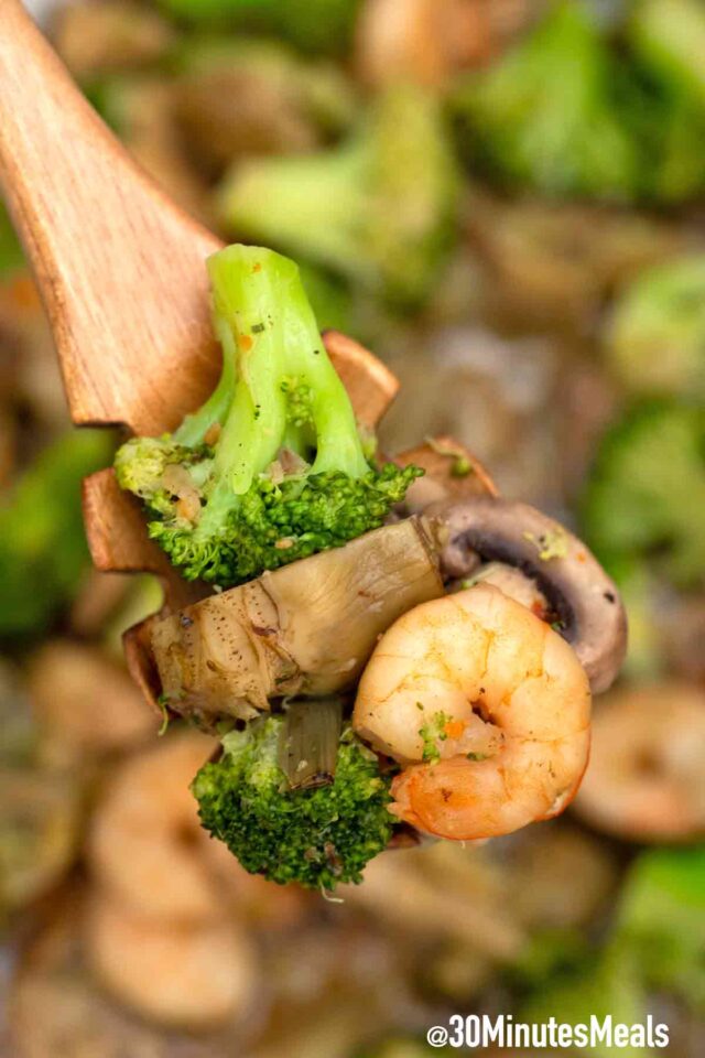easy shrimp and broccoli