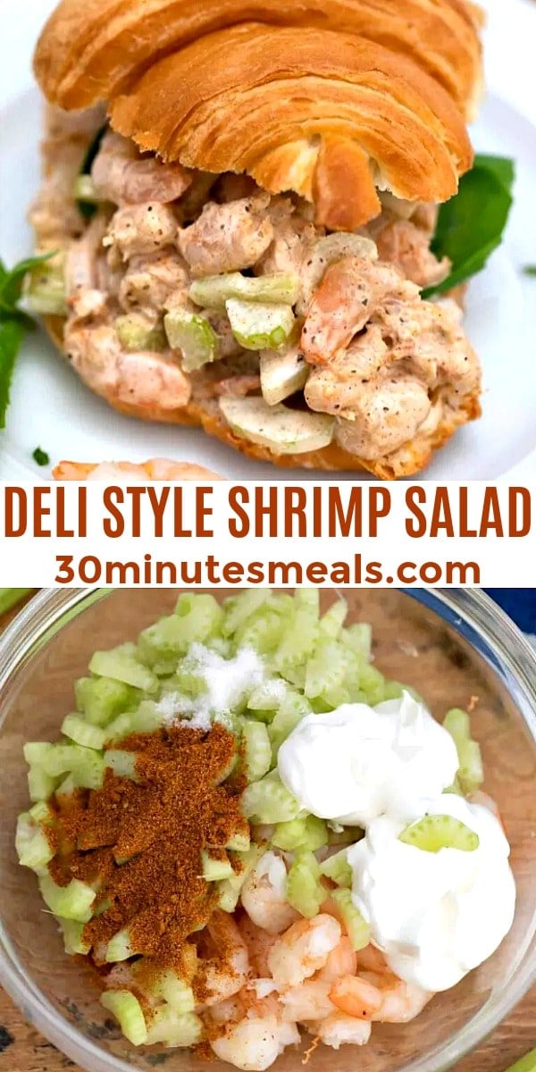 easy deli style shrimp salad pin