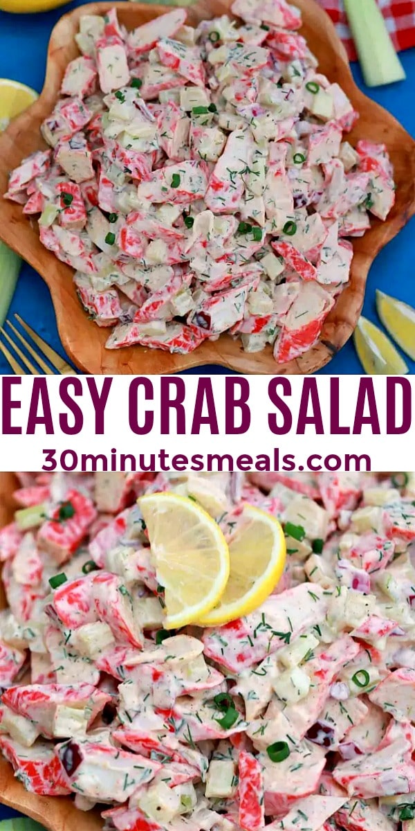 easy homemade crab salad pin