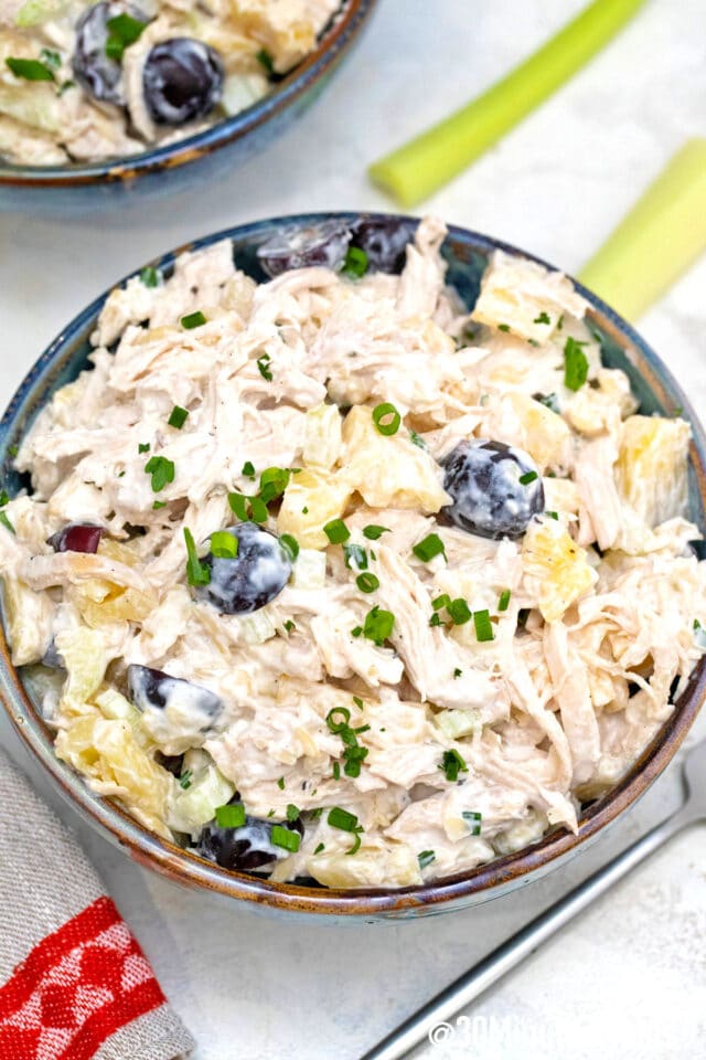 easy homemade chicken salad with pineapple