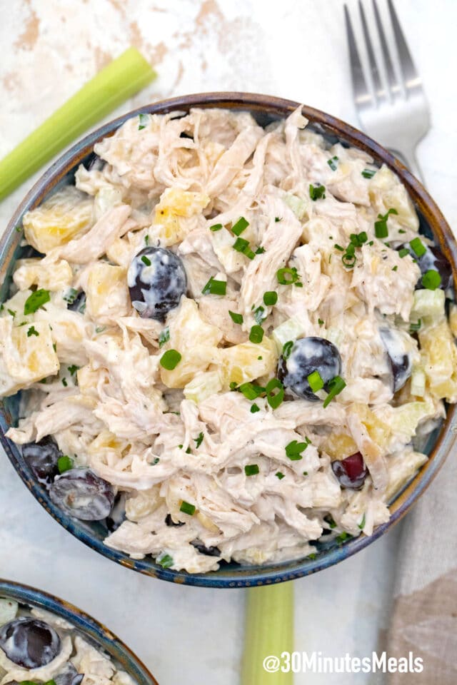 easy chicken salad with pineapple