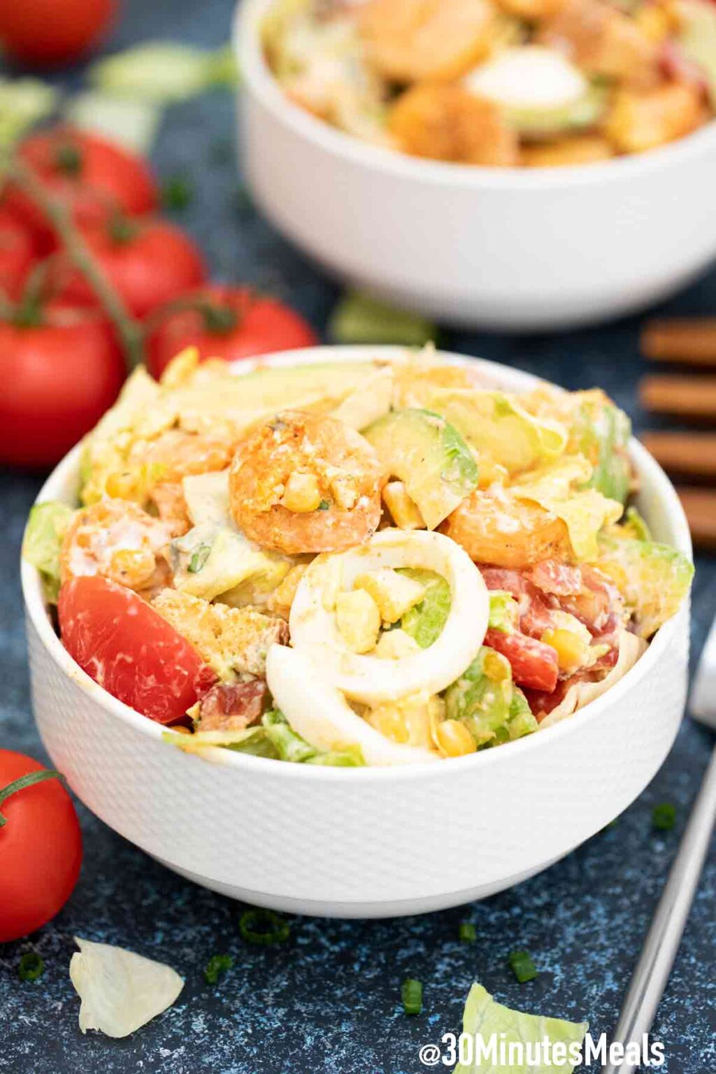 Shrimp Cobb Salad with Avocado - 30 minutes meals
