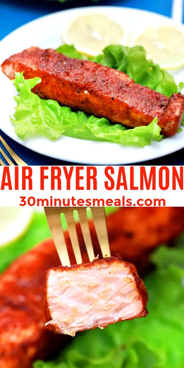 easy air fryer salmon pin