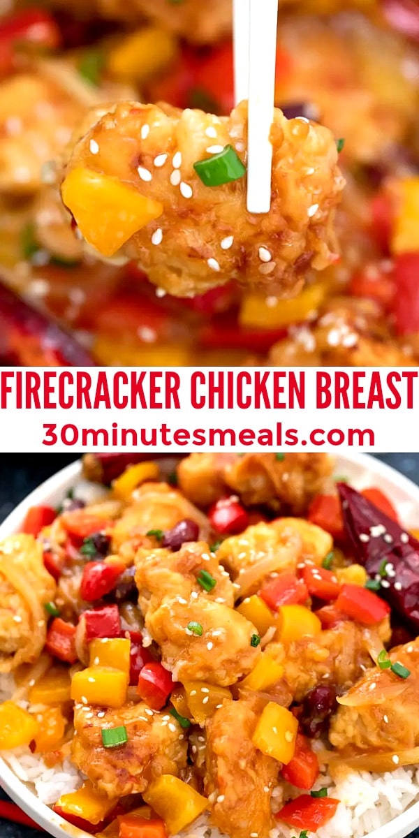 easy firecracker chicken breast pin