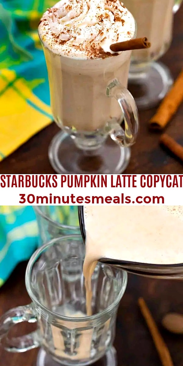 easy starbucks pumpkin latte copycat pin