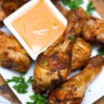 air fryer chicken drumsticks with dipping sauce