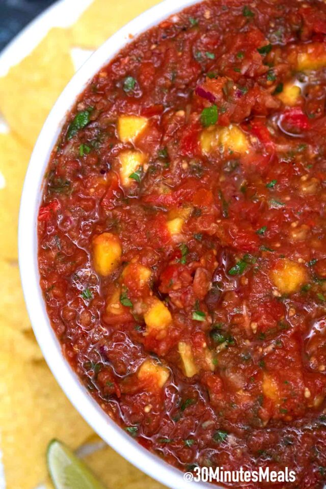 easy homemade mango salsa