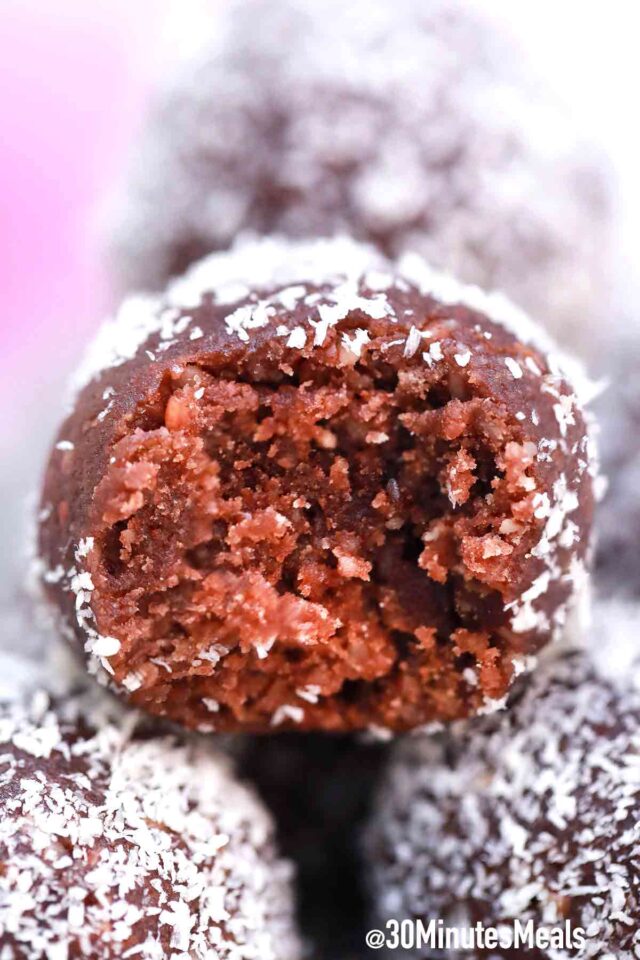 homemade no bake rum balls