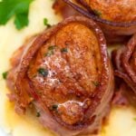 bacon wrapped pork medallions